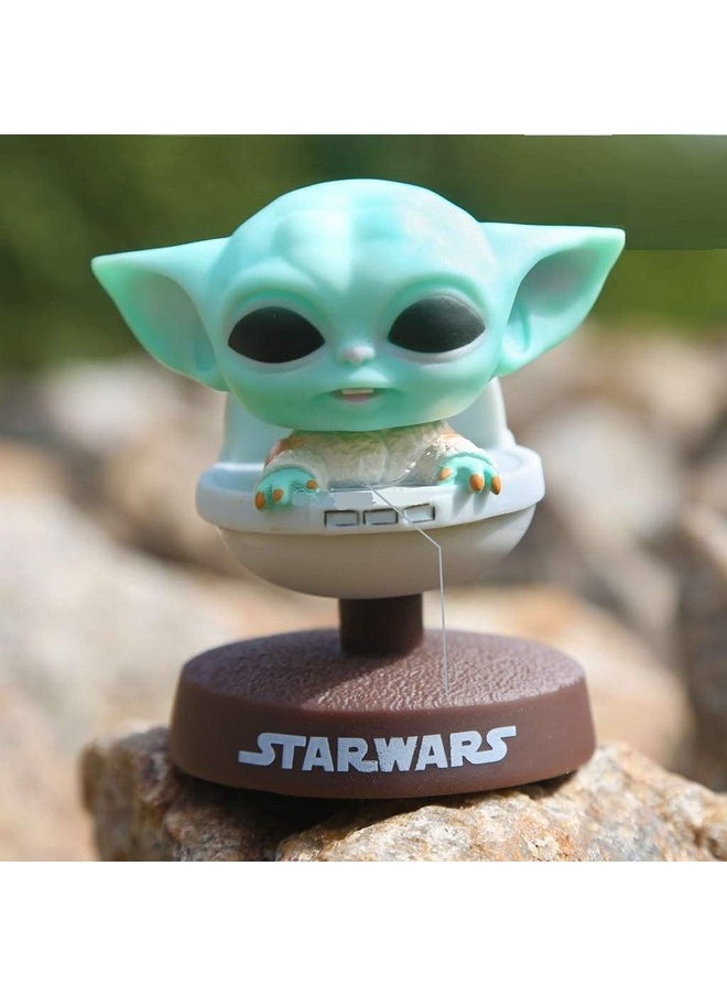 Trunkin - Trunkin Star Wars Baby Yoda Mandalorian Bobblehead Model 2 Car Dashboard Bobblehead - Image 1