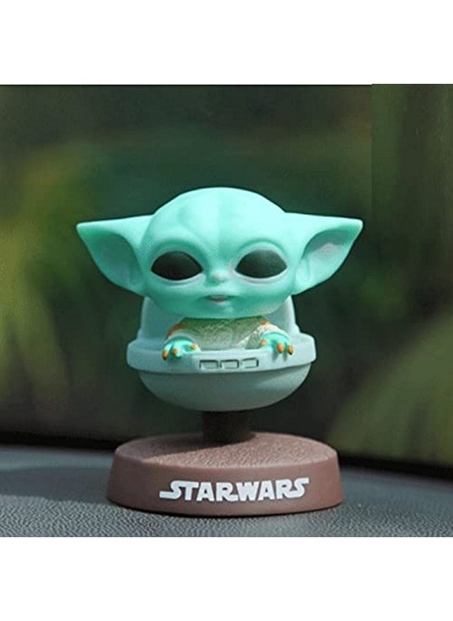 Trunkin - Trunkin Star Wars Baby Yoda Mandalorian Bobblehead Model 2 Car Dashboard Bobblehead - Image 1