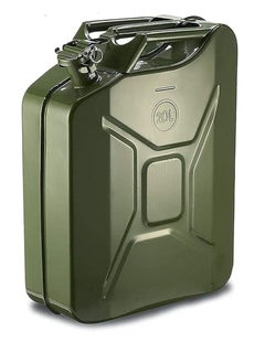 Vaultex Metal Fuel Jerry Can Holder Storage for Petrol Diesel Oil Liquids Container—20L Green  - Image 1