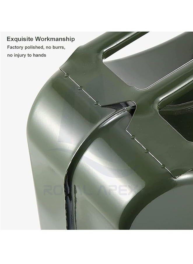 Vaultex Metal Fuel Jerry Can Holder Storage for Petrol Diesel Oil Liquids Container—20L Green - Image 4