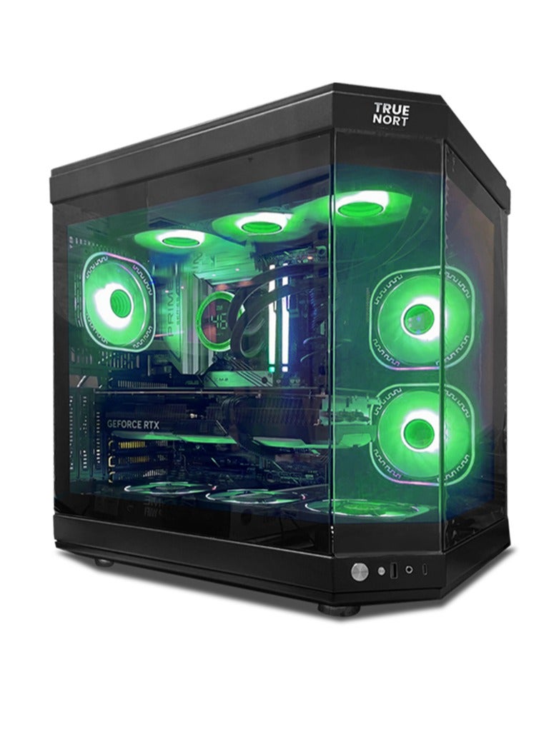 Truenort Exonova Gaming PC, Intel Core i5-11400F/ H510 / RX580S/ 8GB RAM / 512GB SSD +1TB HDD/ TrueNort RGB Black Case/ Windows 11 Pro - Image 2