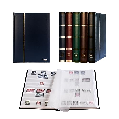 Prophila Collection Prophila stockbook Stamp Album (New) 60 White Sides, Padded Blue Cover - Image 5