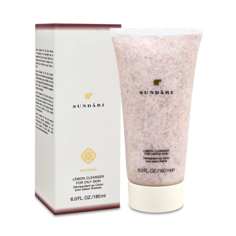 SUNDARI Lemon Cleanser, 6.0 Fl Oz, Gentle Exfoliating Cream Formula, Removes Impurities, Balances pH, Non-Foaming, Controls Excess Oil, For Oily Skin - Image 3