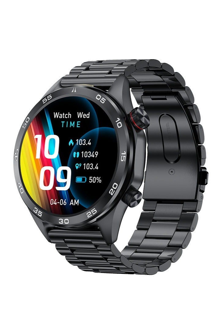 RollsTimi  Men's Smart Watches, Suitable for Sports and Fitness Tracking.A Men's Smart Watch with LED Flashlight Function, Which can Monitor Heart Rate and Sleep, and is Compatible with iOS and Android Systems. - Image 1