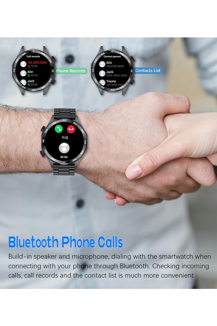 RollsTimi  Men's Smart Watches, Suitable for Sports and Fitness Tracking.A Men's Smart Watch with LED Flashlight Function, Which can Monitor Heart Rate and Sleep, and is Compatible with iOS and Android Systems. - Image 2
