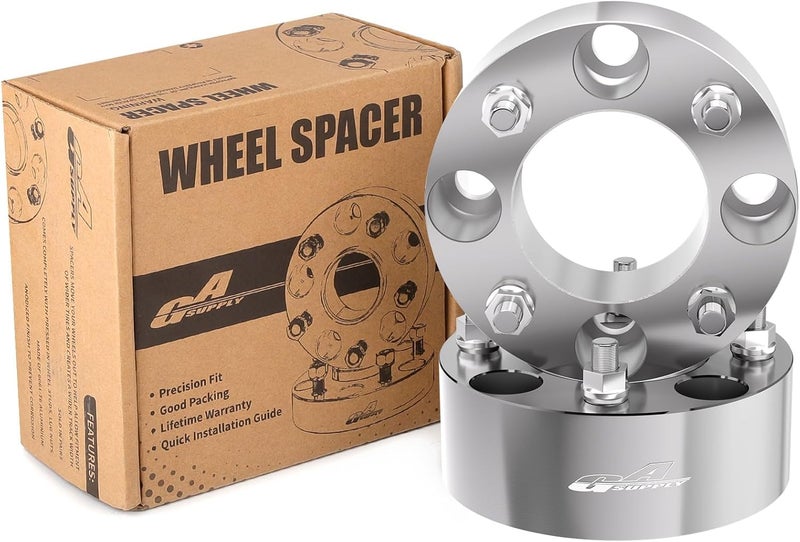GAsupply 4x110 Wheel Spacers 2 Inch ATV Wheel Spacer Adapters 74mm Hub Bore with 10×1.25 Studs - 2 Pack - Image 1