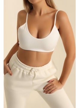 Tena Women's Ecru Corded Rope Strap Basic Bustier  - Image 1
