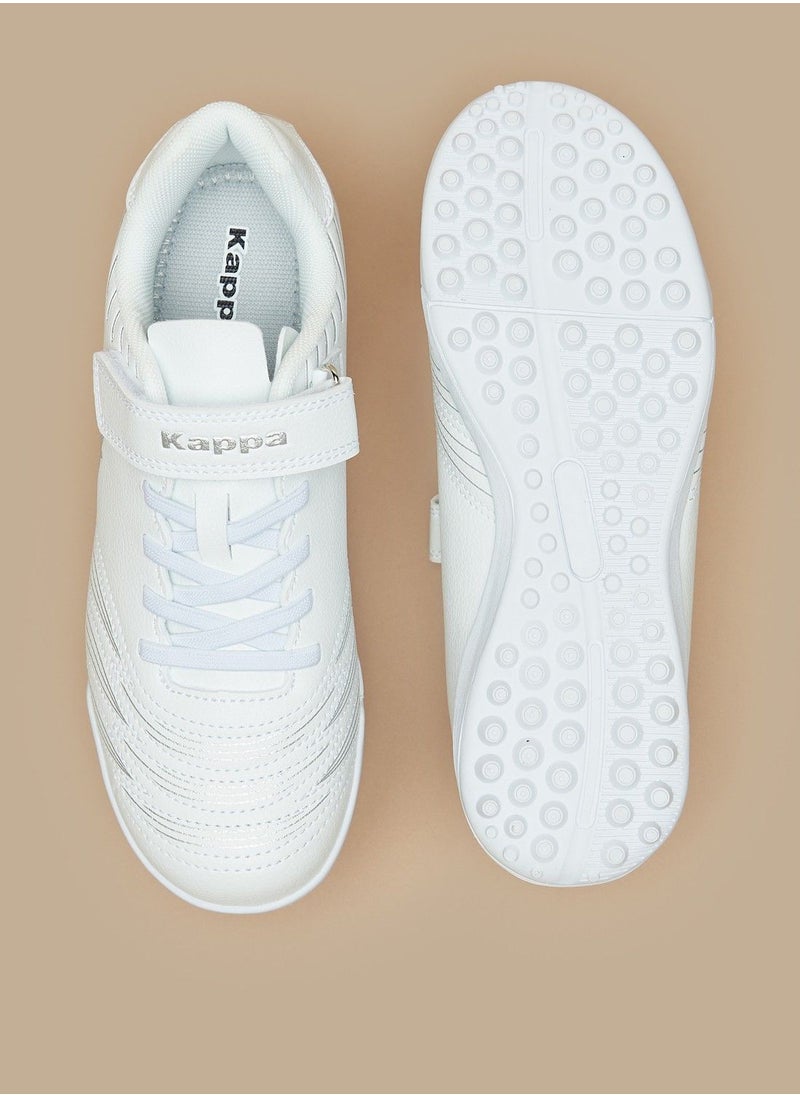 Kappa - Boys Textured Sneakers with Hook and Loop Closure - Image 1