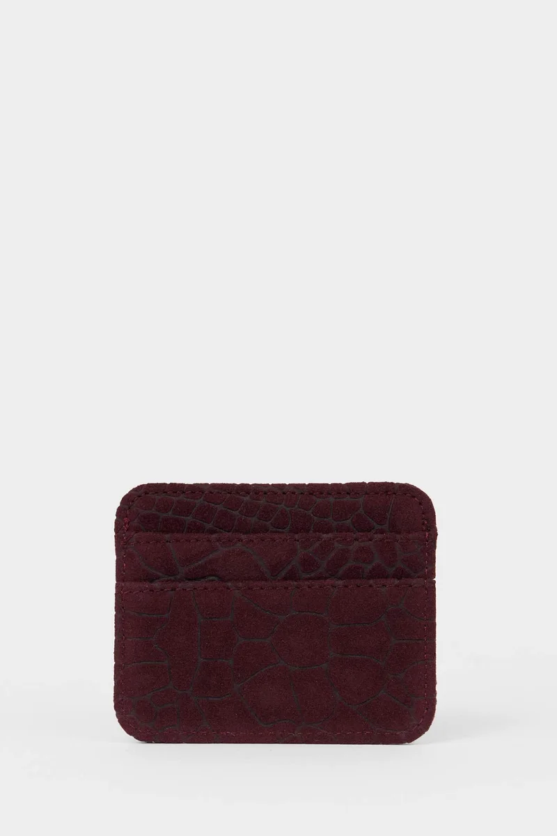 Defacto  Woman Suede Business Card Wallet for Women | Best Price UAE