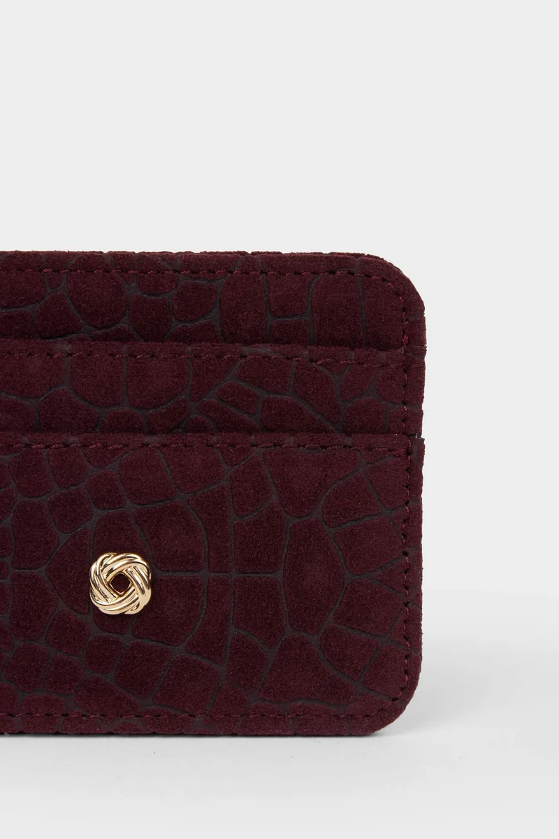 Defacto  Woman Suede Business Card Wallet for Women | Best Price UAE