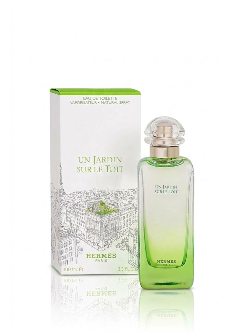 باريس عطر هيرميس أون جاردان سور لو توا أو دي تواليت - عطر منعش بلمسات خضراء وفاكهية - 100 مل - Image 3