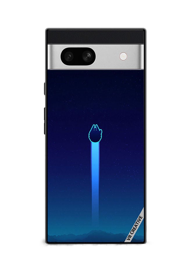 VR CREATIVE Protective Case Cover For Google Pixel 7a Millennium Falcon Design Multicolour - Image 1