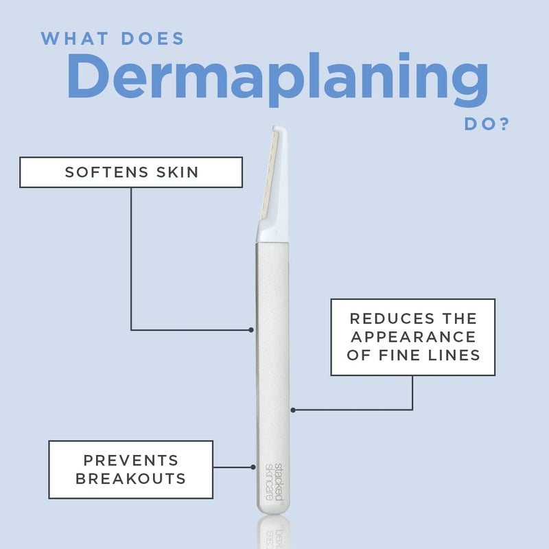 StackedSkincare Replacement Dermaplaning Blades - 3 Pack Refill for Face Dermaplaning Tool - Exfoliating Dermaplane Razor for Women Face - Removes Peach Fuzz & Dead Skin, Smooth Radiant Skin at Home - Image 5