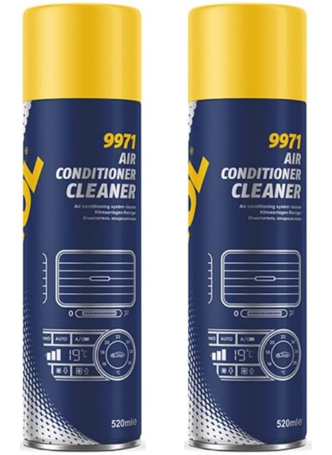 HTE Mannol Germany 2 Pack 9971  Air Conditioner A/C Cleaner Foam  520 Ml  - Image 1