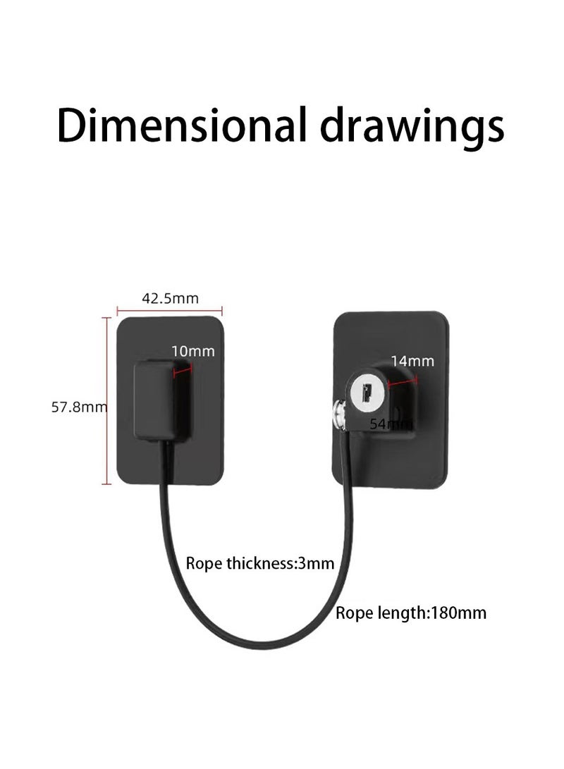 قفل أمان للأطفال، قفل أمان متعدد الوظائف للاستخدام في الخزائن والنوافذ - Image 5