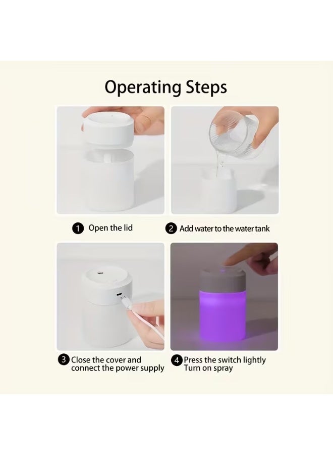 Goolsky 1pc Aromatherapy Humidifier Color Changing Light Portable Plug-in USB Night Light Air Aromatherapy Air Conditioning Room Computer Office Desktop Bedroom Humidifier Car Home Desktop Silent Color Light - Image 4