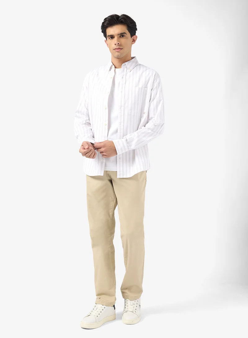 Calvin Klein Jeans Stripe Oxford Classic Button-Down Shirt