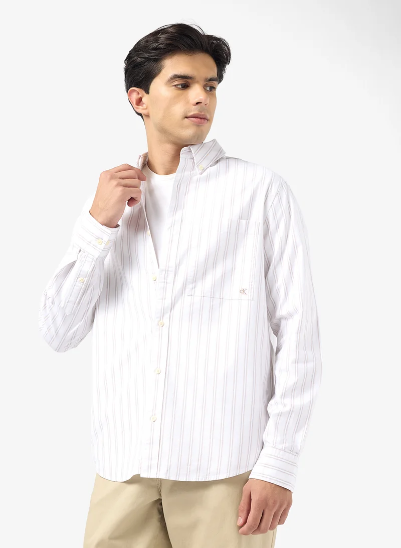 كالفن كلاين جينز Stripe Oxford Classic Button-Down Shirt