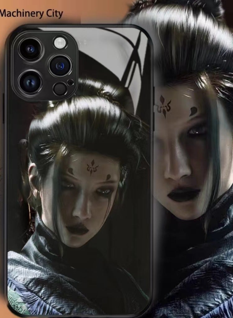 Apple iPhone 15 Pro Case Game Black Myth Wukong Pattern Anti-drop Protection Ultra-Thin Case with Shockproof Buffering, Anti-Scratch and Fingerprint Protection, 15 Pro 6.1-inch Black Case - Image 1