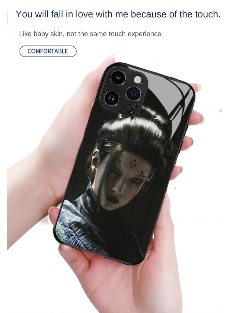 Apple iPhone 15 Pro Case Game Black Myth Wukong Pattern Anti-drop Protection Ultra-Thin Case with Shockproof Buffering, Anti-Scratch and Fingerprint Protection, 15 Pro 6.1-inch Black Case - Image 2