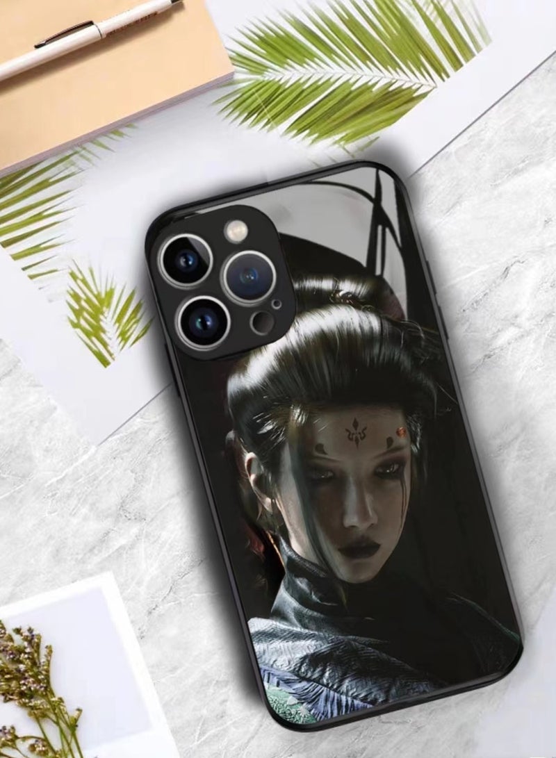 Apple iPhone 15 Pro Case Game Black Myth Wukong Pattern Anti-drop Protection Ultra-Thin Case with Shockproof Buffering, Anti-Scratch and Fingerprint Protection, 15 Pro 6.1-inch Black Case - Image 3