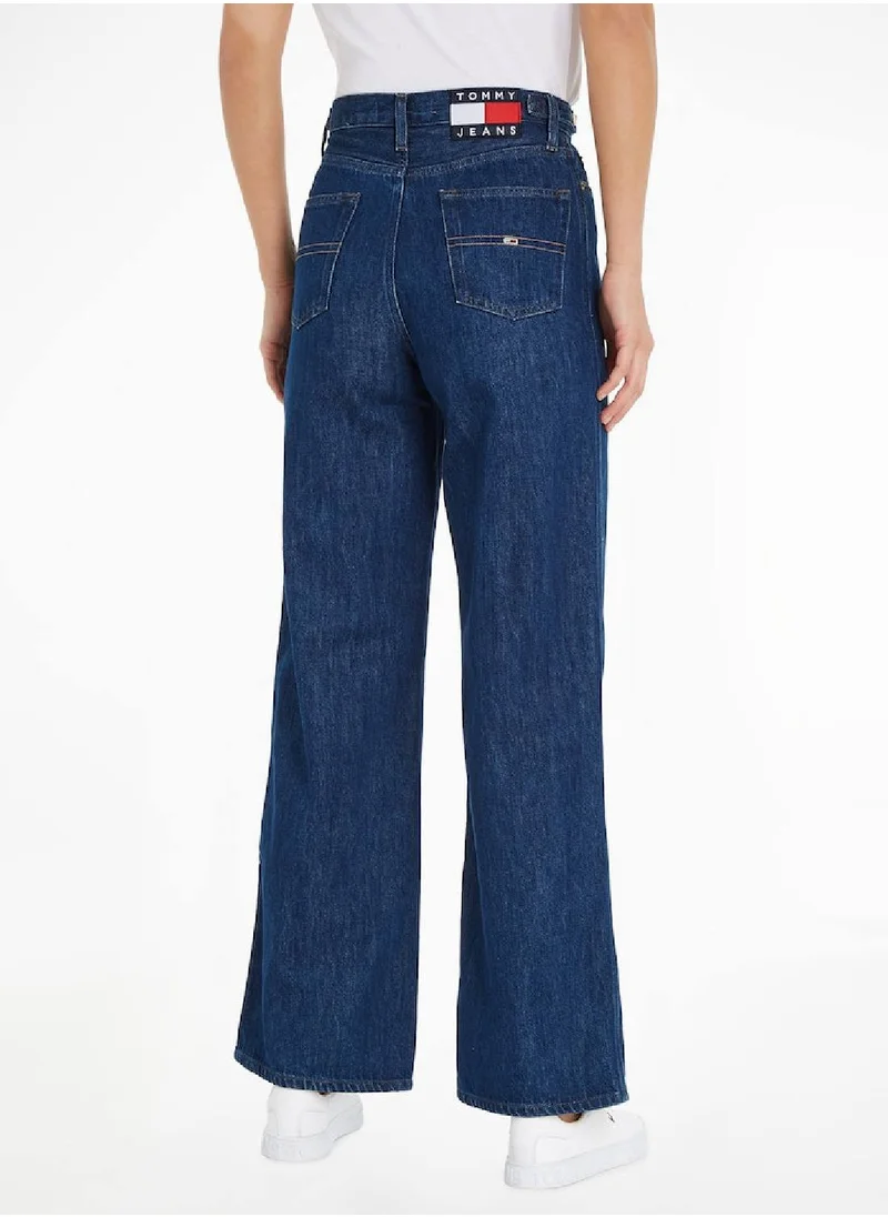 TOMMY JEANS Women's Claire High Rise Jeans - Cotton, Blue