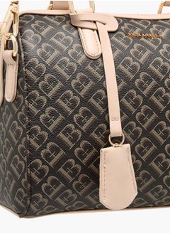 Flora Bella By Shoexpress Women Textured Tote Bag with Handles and Detachable Strap  - Image 4