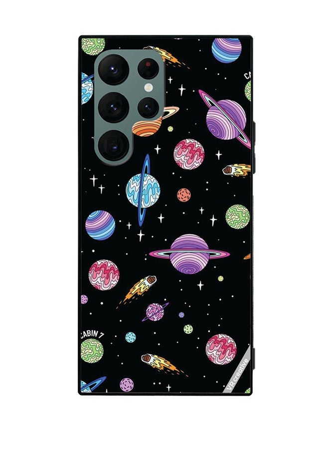 VR CREATIVE Protective Case Cover For Samsung Galaxy S22 Ultra 5G Astranaut Design Multicolour - Image 1