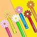 uoyoi Groovy Party Favors24Pcs Retro Hippie Daisy Bubble Wand for Groovy Birthday Party SuppliesClassroom Prizes Pinata Goodie Bag Stuffers Gifts - Image 4