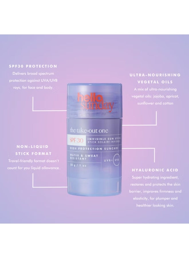 Hello Sunday The Take-Out One Invisible Sun Stick SPF30 30g - Image 3