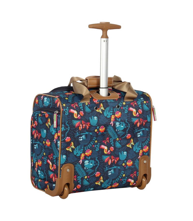 Lily Bloom Designer 15 Inch Carry On - Weekender Overnight Business Travel Luggage - Lightweight 2- Rolling Wheels Suitcase - Under Seat Rolling Bag for Women (Sloth to Me) - Image 4