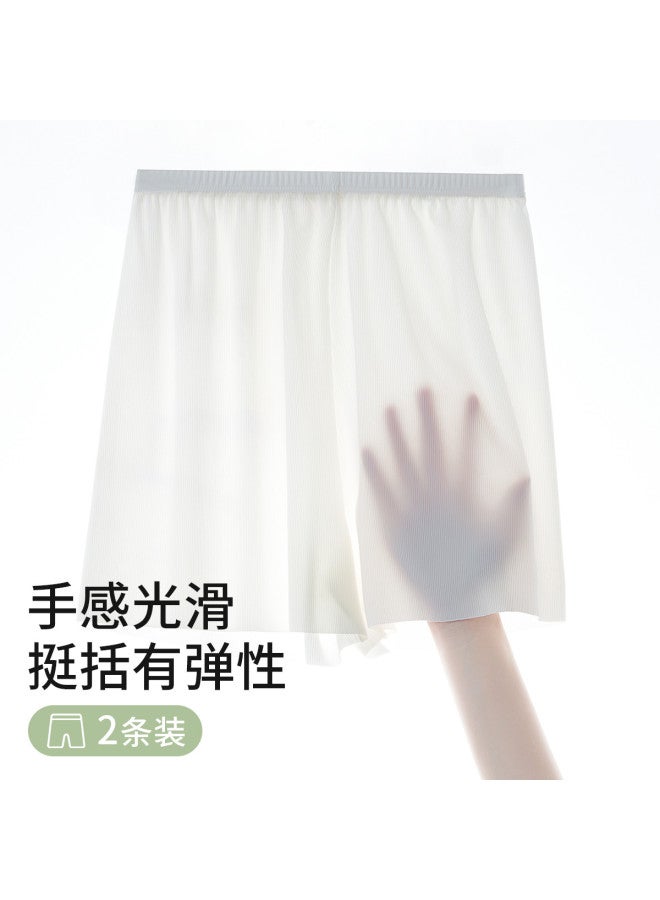 Fenton Non-binding 2-pack Safety Shorts Anti-peep Seamless High-waisted Underwear For Women Summer Anti-rolling Leggings - Image 4