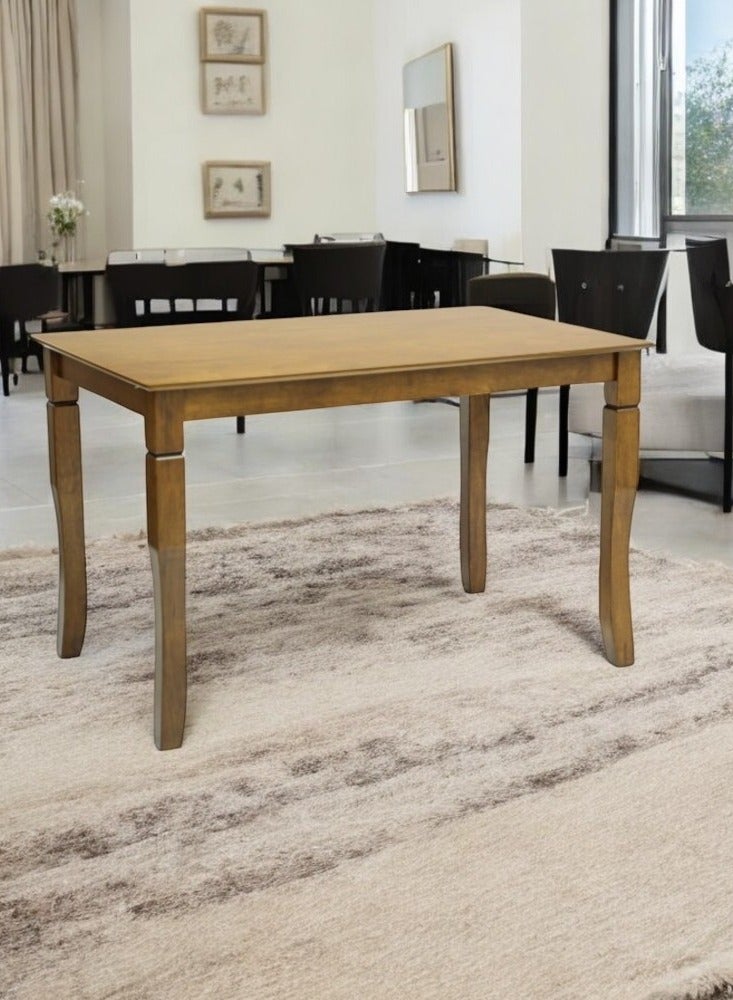 KARNAK Modern Wooden Dining Table Set (1+4) - Walnut Color 120cm  - Image 5