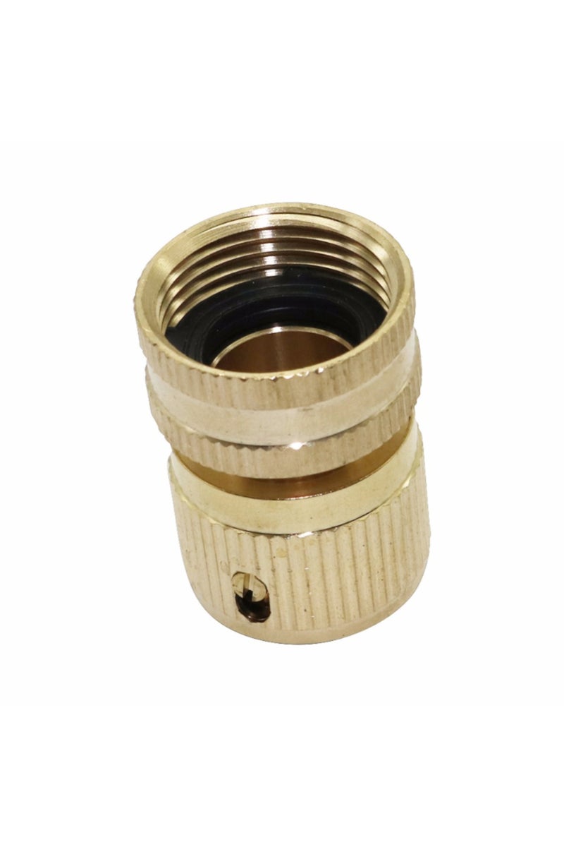 وصلة نحاسية سريعة التوصيل بخيط أنثوي 3/4 بوصة (قطعة واحدة) لتوصيل مياه الحدائق