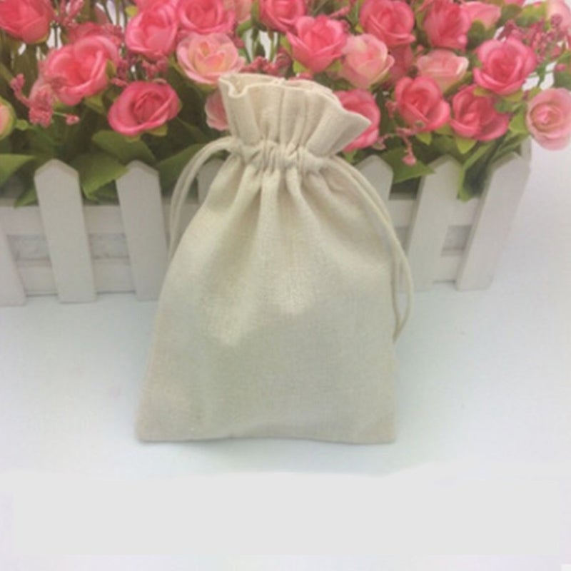 Lefubaby 8X10 Inch Cotton Muslin Drawstring Candy Gift Storage Bags 15 Pcs - Image 3