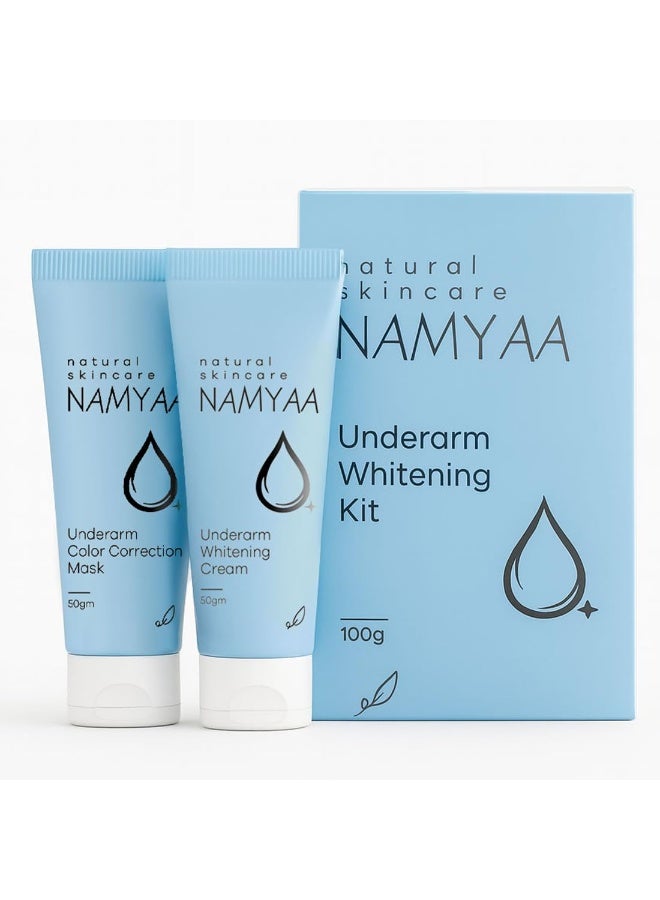 Namyaa Dark Underarm Kit -Underarm cream and color correction mask, 50 gram each, Pack of 2 - Image 1