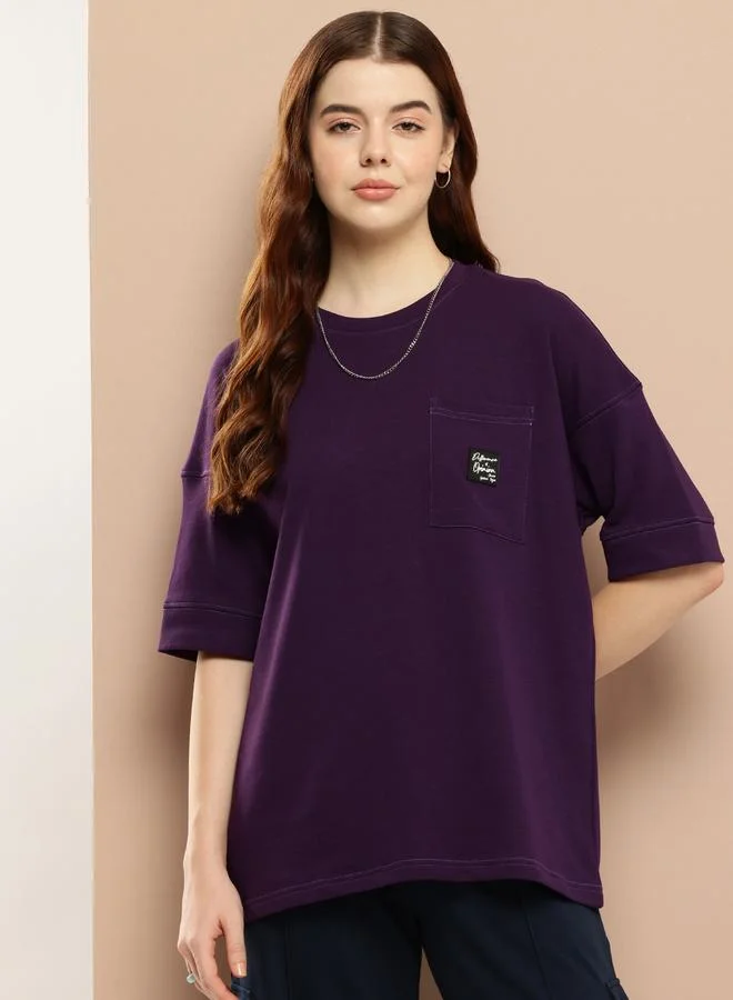 ديفيرينس أوف أوبينيون تيشيرت واسع بأكمام منسدلة