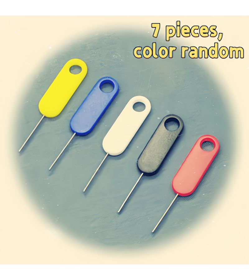 7pcs Sim Card Ejector Pins Universal Phone Replacement Tool - Image 1