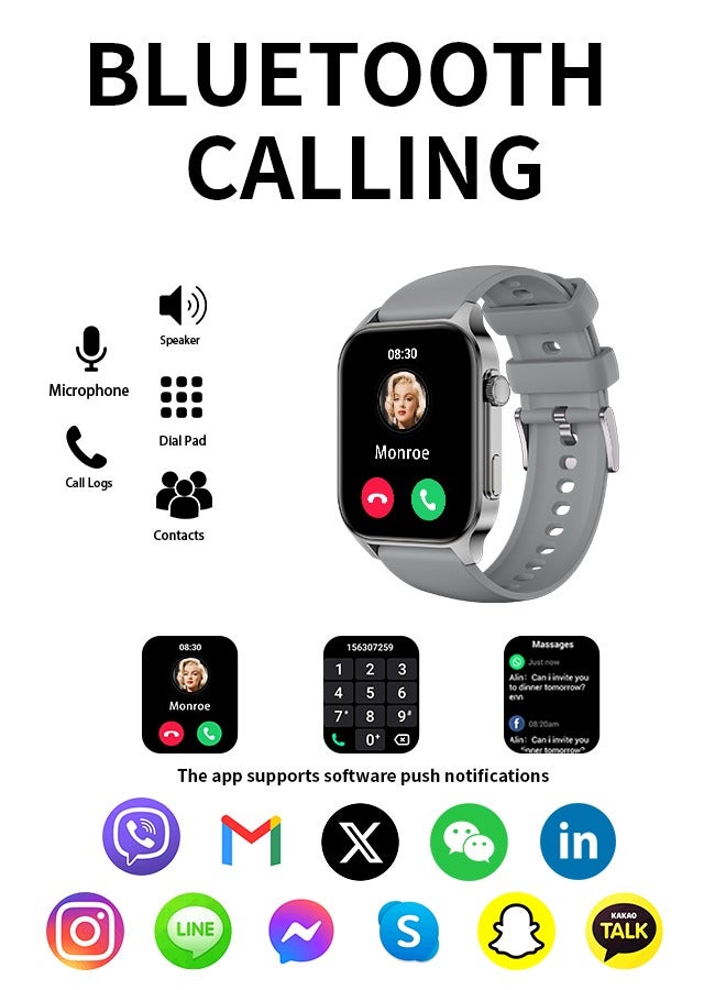 Wapik X5S Smart Watch - Silver