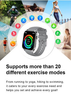 WAPIK Korean Brand X5S Smart Watch Business Smartwatch,Waterproof Fitness Watch, Bluetooth Calling,Smart watch for Men, Zinc Alloy Vacuum Plating, Heart Rate Monitoring,Smart watch for Women Silver  - Image 4