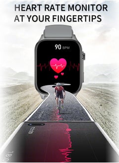 WAPIK Korean Brand X5S Smart Watch Business Smartwatch,Waterproof Fitness Watch, Bluetooth Calling,Smart watch for Men, Zinc Alloy Vacuum Plating, Heart Rate Monitoring,Smart watch for Women Silver  - Image 3