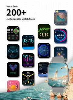 WAPIK Korean Brand X5S Smart Watch Business Smartwatch,Waterproof Fitness Watch, Bluetooth Calling,Smart watch for Men, Zinc Alloy Vacuum Plating, Heart Rate Monitoring,Smart watch for Women Silver  - Image 5