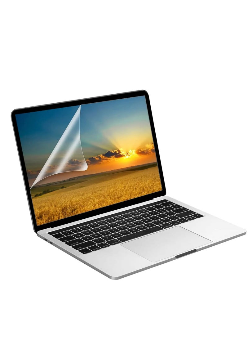 3 in 1 Case Cover Compatible with MacBook Air 13.6 inch 2022 Release A2681 M2 Chip/ 2024 Release A3113 M3 Chip/2025 Release A3240 M4 Chip ,Plastic Hard Transparent Laptop Shell with Keyboard Cover & Screen Protector, Black