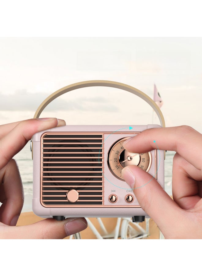 Neutral Mini Outdoor Retro Bluetooth Speaker Portable Usb Disk Tf Card High Quality Creative Small Speaker With Fm - Image 4