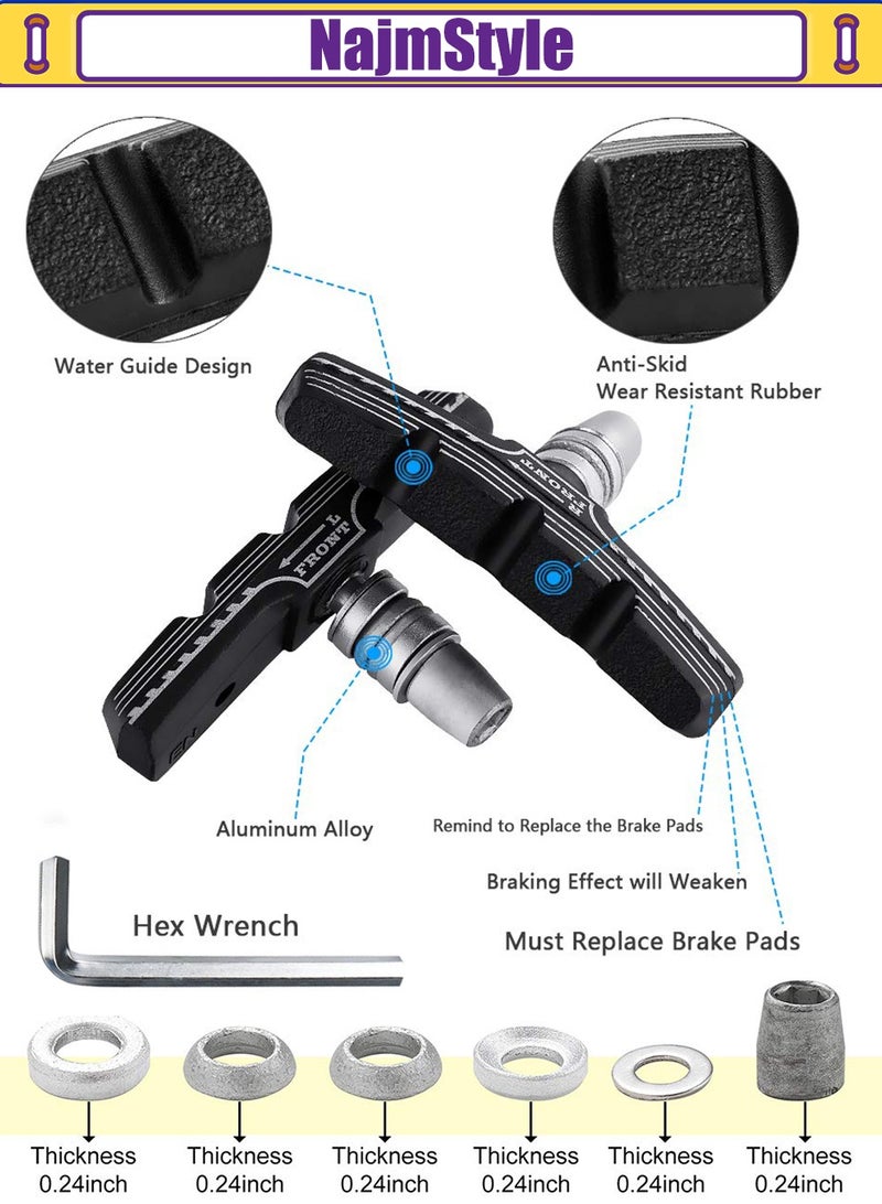 نجم ستايل وسادات فرامل الدراجات الممتازة، وسادات فرامل الدراجات الجبلية الاحترافية للدراجات الجبلية على شكل V - Image 4