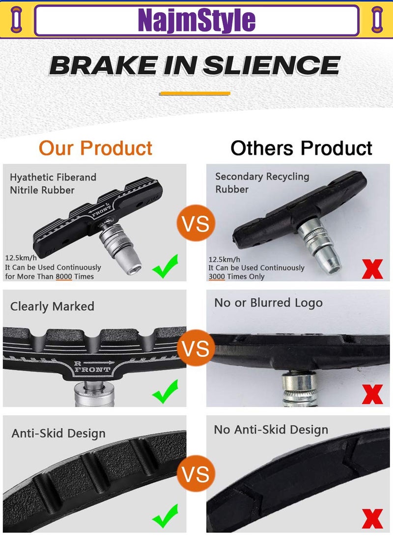 نجم ستايل وسادات فرامل الدراجات الممتازة، وسادات فرامل الدراجات الجبلية الاحترافية للدراجات الجبلية على شكل V - Image 3
