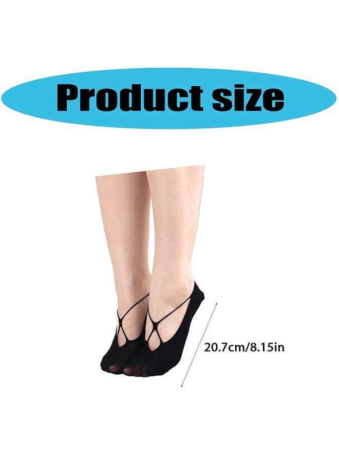 2 pairs Womens Not Show Thin Socks Nylon Low Cut Liner Ankle Summers Short Hiddens Invisible No Show Boat Shoes Socks - Image 3