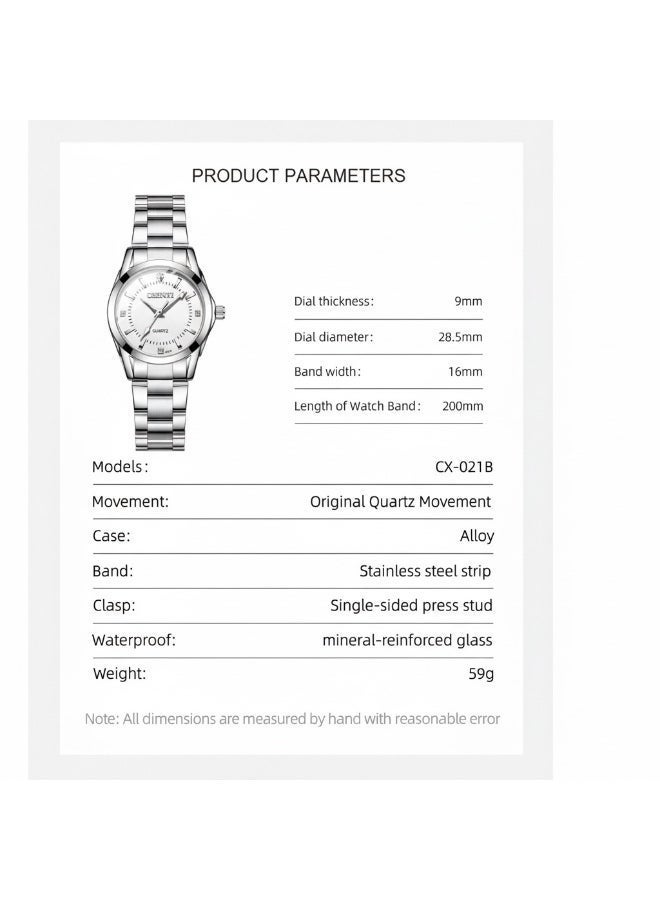 Chenxi Women’s Quartz Wrist Watch with Elegant Modern Design, Water Resistant, Scratch-Resistant Glass, Stainless Steel Strap with Elegant Box - Image 5
