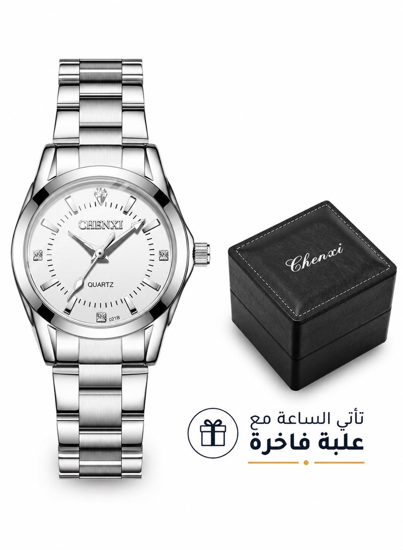 Chenxi Women’s Quartz Wrist Watch with Elegant Modern Design, Water Resistant, Scratch-Resistant Glass, Stainless Steel Strap with Elegant Box - Image 1