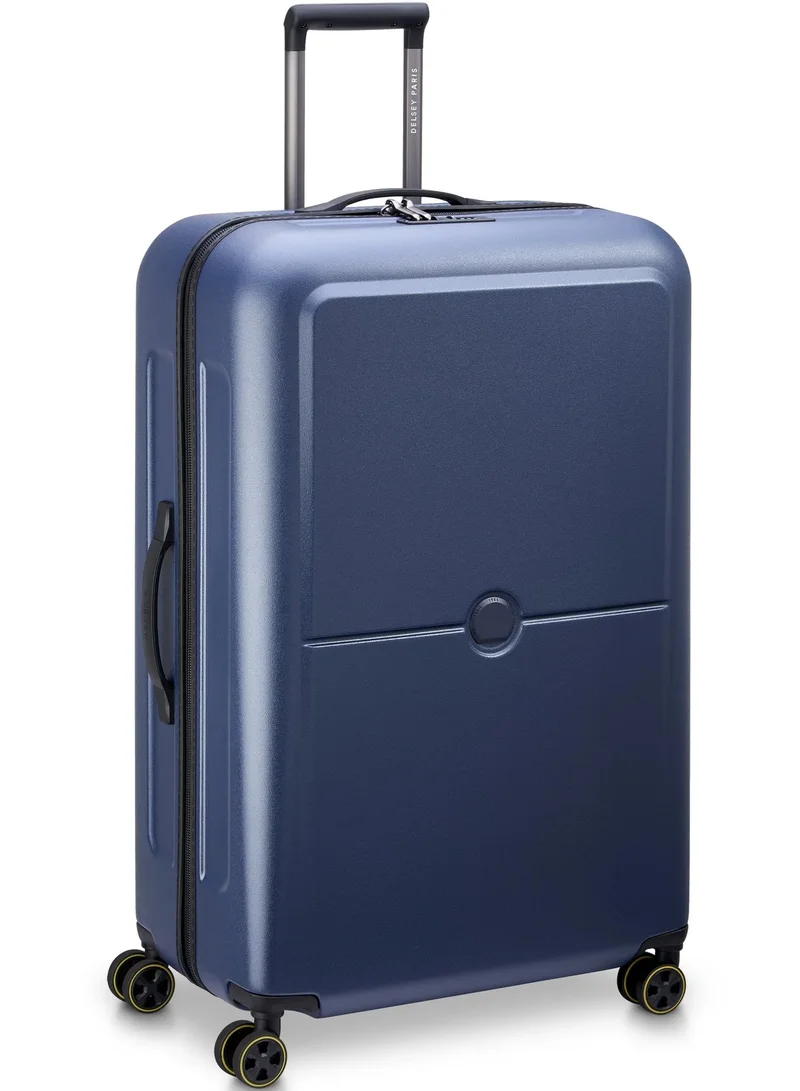 DELSEY Paris Turenne 2.0 - 82 Cm Hardcase 4-Double Wheeled Non-Expandable Luggage Trolley - Night Blue